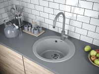 Кухонная мойка Paulmark Gelegen 50 Серый металлик арт-PM404800-GRM — фото 3, Кухонные мойки