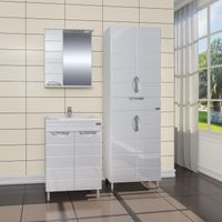 Шкаф пенал СанТа Родос 60 Белый арт-506003 — фото 2, Пеналы для ванной комнаты