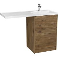 Тумба под раковину Aquaton Лондри 120 Дуб Рустикальный без фасада арт-1A266901LHDR0 — фото 2, Тумбы под раковину