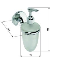 Дозатор для жидкого мыла Bemeta Alfa Хром арт-102408022 — фото 2, Дозаторы