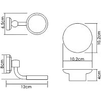 Мыльница WasserKRAFT Хром арт-K-28129 — фото 3, Мыльницы