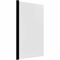 Шторка на ванну Triton Соло-Блэк 75х140 профиль Черный стекло прозрачное арт-Щ0000051154 — фото 6, Шторки для ванной распашные