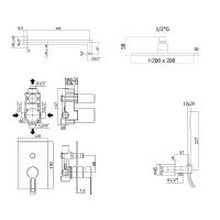 Товар: Душевая система Paffoni Ringo Черная матовая арт-KITRIN015NO/M - фото 9 Душевая система Paffoni Ringo Черная матовая арт-KITRIN015NO/M — фото 9, Встраиваемые душевые комплекты