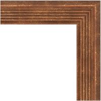 Зеркало Evoform Definite 143х53 в багетной раме - Сухой тростник 51 мм арт-BY 1069 — фото 3, Зеркала в ванную комнату