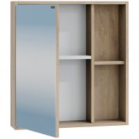 Зеркальный шкаф СанТа Прима 60 Дуб светлый арт-700344 — фото 2, Зеркальные шкафы в ванную