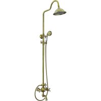 Душевая система Seaman Barcelone Состаренное золото арт-SSL-5523-AG — фото 1, Душевые стойки