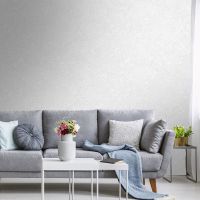 Обои Solo Grace Винил на флизелине (1,06*10) Белый/Серебряный, Листья арт-E201500 — фото 4, Обои для стен