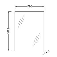 Товар: Зеркало Jacob Delafon Struktura 80 подвесное арт-EB1209-NF - фото 4 Зеркало Jacob Delafon Struktura 80 подвесное арт-EB1209-NF — фото 4, Зеркала в ванную комнату