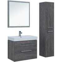 Тумба под раковину Aquanet Nova 75 подвесная Дуб рошелье арт-242260 — фото 5, Тумбы под раковину