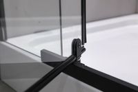 Душевой уголок Esbano ESR-7180B 120x80 профиль Черный матовый стекло прозрачное арт-ESUGR7180B — фото 6, Прямоугольные душевые уголки