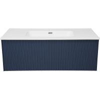 Тумба под раковину La Fenice Terra 100 подвесная Синяя матовая арт-FNC-01-TER-BG-100 — фото 1, Тумбы под раковину