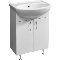 Тумба под раковину Stella Polar Концепт 55 Эко Белая арт-SP-00000047 — фото 1, Тумбы под раковину