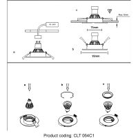 Встраиваемый светильник Crystal Lux Белый арт-CLT 064C1 WH — фото 3, Точечные светильники