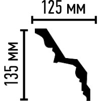 Карниз Decomaster 2400x135x125 мм арт-95106 — фото 2, Карнизы