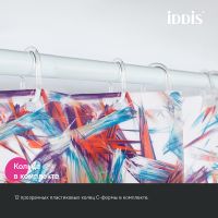Штора для ванны Iddis Base 240х200 Разноцветная арт-BX05P18i11 — фото 4, Шторы для ванной