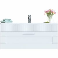 Тумба c раковиной SanVit Турин-1 120 подвесная Белая арт-kturin1120 — фото 2, Тумбы с раковиной