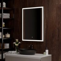 Зеркало Континент Life 800х1200 с подсветкой Серебро с сенсорным выключателем арт-ЗЛП2703 — фото 8, Зеркала в ванную комнату