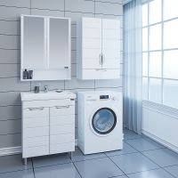 Подвесной шкаф СанТа Родос 60 Белый арт-406003 — фото 4, Шкафы для ванной