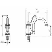Смеситель для кухни Migliore Vivaldi Хром арт-18257 — фото 4, Смесители для кухни