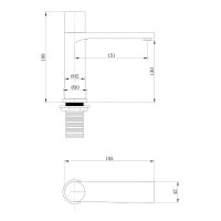 Смеситель для раковины Abber Rund Золото матовое арт-AF8710G — фото 3, Смесители для раковины