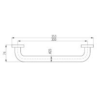 Поручень Rav Slezak Colorado Хром арт-COA0705 — фото 2, Поручни для ванной