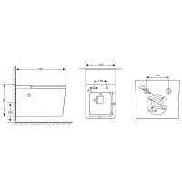 Унитаз Abber Rechteck подвесной с сиденьем Микролифт арт-AC1202P — фото 11, Умные унитазы