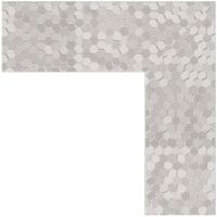 Зеркало Evoform Definite 96х76 в багетной раме - Соты алюминий 70 мм арт-BY 3275 — фото 2, Зеркала в ванную комнату