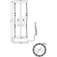 Настольная лампа Maytoni Modern Puntes Прозрачная Хром арт-MOD043TL-02CH — фото 6, Настольные лампы