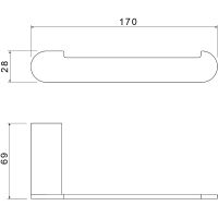 Держатель туалетной бумаги Aquatek Лира Хром арт-AQ4408CR — фото 2, Держатели туалетной бумаги