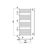Водяной полотенцесушитель Ravak Norma 50х120 Хром арт-X04000083680 — фото 4, Водяные полотенцесушители
