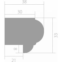 Финишный молдинг Ultrawood 2440x38x33 мм арт-Trim 003 — фото 3, Молдинги