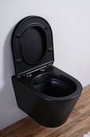 Унитаз Esbano Clavel подвесной Черный матовый с сиденьем Микролифт арт-ESUPCLAVBM — фото 8, Подвесные унитазы