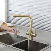 Смеситель для кухни Frap H52 Сатин золотой арт-F4352-3 — фото 6, Смесители для кухни