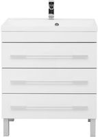 Тумба с раковиной Aquanet Верона 75 Белая арт-212874 — фото 2, Тумбы с раковиной