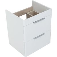 Тумба с раковиной Aquanet Ирис new 50 подвесная Белый глянец арт-312422 — фото 4, Тумбы с раковиной