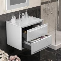 Тумба под раковину Opadiris Луиджи 70 подвесная Белая матовая арт-00-00005952 — фото 5, Тумбы под раковину