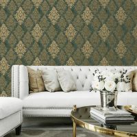 Товар: Обои Bruno Zoff Silver Фольга на флизелине (1,06*10,05) Зеленый, Дамаск арт-60109-5 - фото 3 Обои Bruno Zoff Silver Фольга на флизелине (1,06*10,05) Зеленый, Дамаск арт-60109-5 — фото 3, Обои для стен