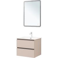 Тумба под раковину Aquanet Вега 60 подвесная Бежевая арт-329583 — фото 10, Тумбы под раковину