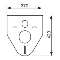 Шумоизоляционная панель Tece Profil Белая арт-9200010 — фото 2, Комплектующие для туалета