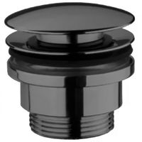 Донный клапан Webert Aria click-clack Черный матовый арт-AC0405560 — фото 1, Донные клапаны