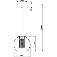 Подвесной светильник Crystal Lux Прозрачный Хром арт-BELEZA SP1 B CHROME — фото 5, Подвесные светильники