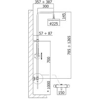 Товар: Душевая система Paffoni Mini Birillo с термостатом Черная матовая арт-ZCOL638LIQNO - фото 3 Душевая система Paffoni Mini Birillo с термостатом Черная матовая арт-ZCOL638LIQNO — фото 3, Душевые стойки