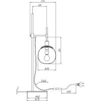 Настольная лампа Maytoni Modern Erich Белая Никель арт-MOD221-TL-01-N — фото 5, Настольные лампы