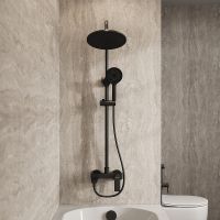 Товар: Душевая система Grossman Galaxy Черная матовая арт-500.K35.01.210 - фото 7 Душевая система Grossman Galaxy Черная матовая арт-500.K35.01.210 — фото 7, Душевые стойки