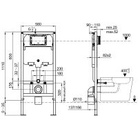 Инсталляция Olive's для унитаза без клавиши смыва арт-M58008 — фото 6, Инсталляции для унитазов