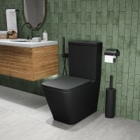 Унитаз компакт Grossman Черный матовый с бачком и сиденьем Микролифт арт-GR-4445BMS — фото 7, Напольные унитазы