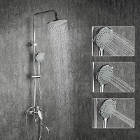 Душевая система Frap Хром арт-F2427 — фото 6, Душевые стойки