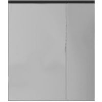 Зеркальный шкаф Roca Ronda 70 с подсветкой Белый глянец Антрацит арт-ZRU9302969 — фото 1, Зеркальные шкафы в ванную