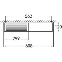 Товар: Металлическая полка Cezares Maxima Хром арт-CZR-F-8916 - фото 2 Металлическая полка Cezares Maxima Хром арт-CZR-F-8916 — фото 2, Полки для ванной и душа