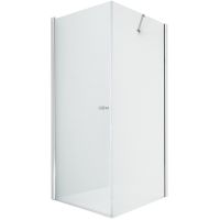 Душевой уголок New Trendy New Soleo Chrome 80х120 профиль Хром стекло прозрачное арт-D-0140A/D-0151B — фото 1, Прямоугольные душевые уголки